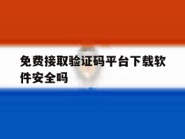 免费接取验证码平台下载软件安全吗