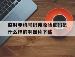 关于临时手机号码接收验证码是什么样的啊图片下载的信息