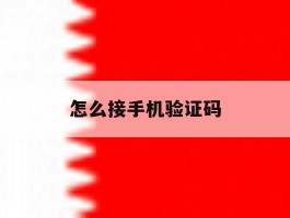 怎么接手机验证码