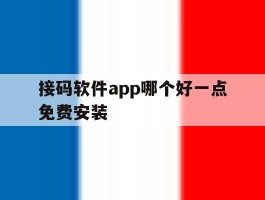 接码软件app哪个好一点免费安装