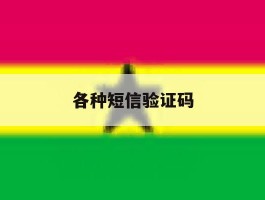 各种短信验证码