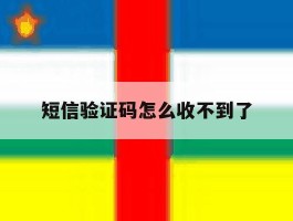 短信验证码怎么收不到了