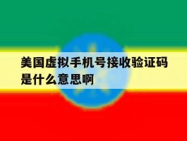 美国虚拟手机号接收验证码是什么意思啊的简单介绍