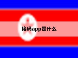 接码app是什么