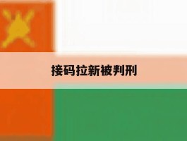 接码拉新被判刑