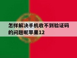 包含怎样解决手机收不到验证码的问题呢苹果12的词条