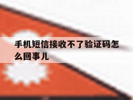 手机短信接收不了验证码怎么回事儿