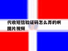 代收短信验证码怎么弄的啊图片视频