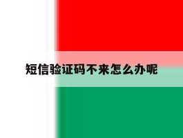 短信验证码不来怎么办呢