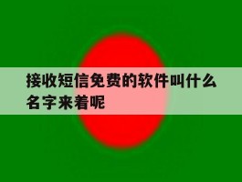 接收短信免费的软件叫什么名字来着呢的简单介绍