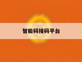 智能码接码平台