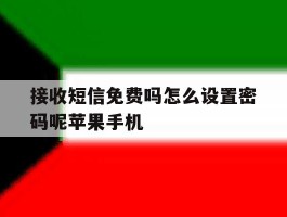 包含接收短信免费吗怎么设置密码呢苹果手机的词条