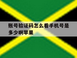账号验证码怎么看手机号是多少啊苹果的简单介绍