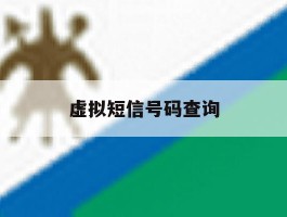虚拟短信号码查询