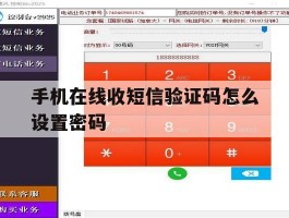 手机在线收短信验证码怎么设置密码