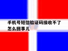 手机号短信验证码接收不了怎么回事儿