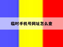 临时手机号网址怎么查