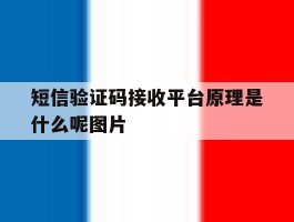 短信验证码接收平台原理是什么呢图片的简单介绍