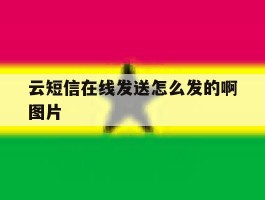 云短信在线发送怎么发的啊图片的简单介绍