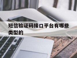 短信验证码接口平台有哪些类型的