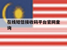 在线短信接收码平台官网查询