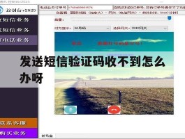 发送短信验证码收不到怎么办呀
