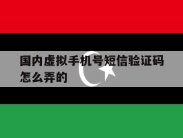 国内虚拟手机号短信验证码怎么弄的