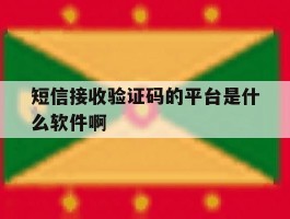 短信接收验证码的平台是什么软件啊